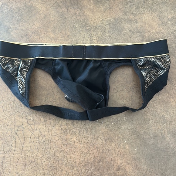 Men’s Andrew Christian, metallic snake skin and mesh Jock - Picture 3 of 3